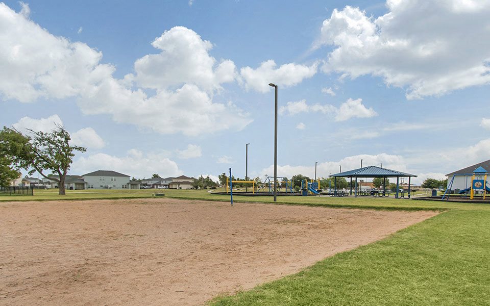 Sand volleyball court at Altus AFB Homes